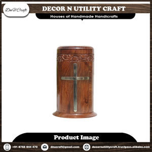 โกศไม้ขนาดเล็กทำด้วยมือโลงศพส่วนบุคคลสำหรับมนุษย์และสัตว์เลี้ยงขี้เถ้าแฮนด์เมดที่ระลึกสำหรับสุนัข - Product Image 4