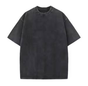 Cuello redondo Sun Faded Oversized Boxy Fit Casualwear DTG Camiseta para hombres Muchos colores sólidos disponibles para adultos - Product Image 1