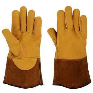 Guantes de Soldadura TIG de Cuero Granulado de Alta Resistencia, Casuales y a la Moda, de Secado Rápido, con Pantalla Táctil, Detección de Agujas, Longitud hasta la Muñeca, Reflectantes - Product Image 6