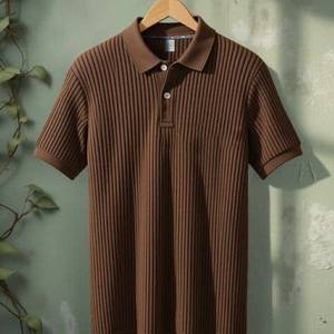 เสื้อโปโลแขนสั้นสำหรับผู้ชายเสื้อเครื่องแบบกีฬาบุรุษดีไซน์ธรรมดา - Product Image 5