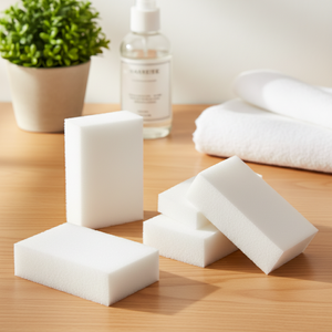 Esponja de limpieza de espuma de melamina ecológica de 6 piezas, almohadillas de limpieza blancas de alta densidad con absorción de agua del 500%-750% para cocina - Product Image 6