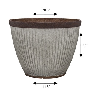 Exclusive Planter Galvanized Planter Round Modern Fashionable Trending Design New Arrivals Flower Pot Plant Holder - Product Image 3