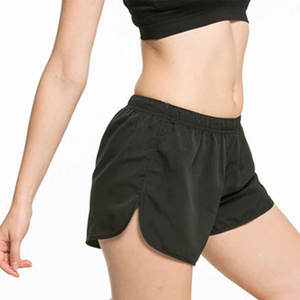 Pantalones cortos deportivos profesionales de Venta caliente para mujer, ropa de mujer transpirable de Color sólido de cintura alta, precio al por mayor - Product Image 1