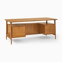 Bureau d'ordinateur en teck avec 7 tiroirs pour salle d'étude et bureau bureau bureau bureau bureau