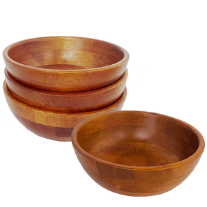 Tazón Grande para Ensalada de Madera Hecho a Mano, Diseño Moderno y Popular, Biodegradable y Ecológico, para Reuniones Familiares y Fiestas - Product Image 4