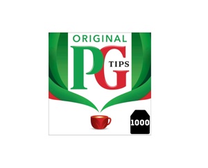 PG Tips Original <b>Black</b> Tea Bags Bulk Individually <b>Wrapped</b> Teabags 1000 Plant Based Biodegradable - Product Image 1