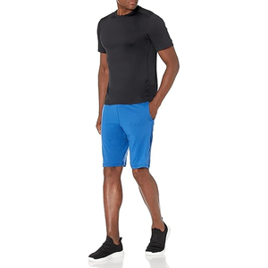 <b>Men's</b> High Quality Tech Stretch Training <b>Shorts</b> Customizable New Design <b>Elastic</b> <b>Waistband</b> Side Pockets Comfortable Terry - Product Image 4