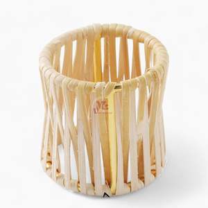 ห่วงผ้าเช็ดปากหวายสุดสร้างสรรค์ใหม่สำหรับตกแต่งโต๊ะงานแต่งงานคริสต์มาสจากเวียดนาม - Product Image 6