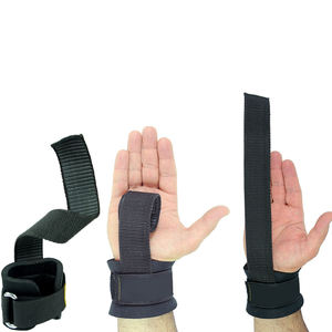 Sangles de levage de puissance de soutien de poignet de gymnastique imprimées de logo personnalisé équipement d'haltérophilie de sécurité de forme physique confortable réglable - Product Image 1