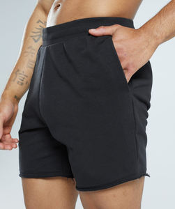 Venta al por mayor de pantalones cortos de gimnasio de lana de algodón personalizados de los hombres de patrón sólido por encima de la rodilla Legacy Shorts bolsillos teñido liso estilo de la calle - Product Image 4