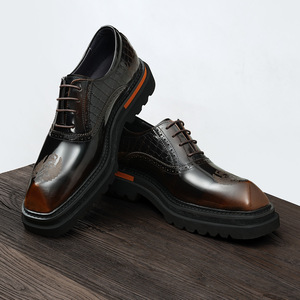 Chaussures de travail en cuir de vache avec doublure anti-odeur et talon antidérapant, chaussures décontractées pour hommes, chaussures de tous les jours - Product Image 2