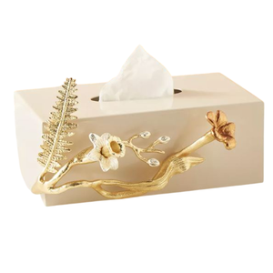 กล่องใส่กระดาษทิชชูโลหะชุบทองดีไซน์ทันสมัย เป็นมิตรกับสิ่งแวดล้อม ปรับแต่งได้ คุณภาพสูง สำหรับใช้ในบ้าน งานแต่งงาน ขายส่ง - Product Image 4