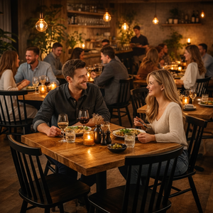 Silla de Bistró de Madera Maciza Negra |   Asientos de Estilo Windsor Antiguo para Cafetería o Restaurante |   Silla de Comedor, Muebles de Contrato, Estilo Clásico - Product Image 6