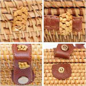 Sac à bandoulière en rotin durable et écologique du Vietnam Sac à main élégant à usage quotidien pour le shopping et les activités décontractées - Product Image 2