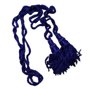 This is a Christian Brands weighted pew rope in blue Silk Drone Cords - Product Image 1