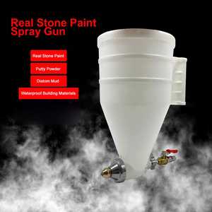 2L Real Stone Paint <b>Spray</b> Gun Pressure Hopper Gun ABS <b>Texture</b> Sprayer for Building Wall Coating - Product Image 2