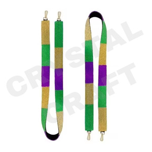 Sangle de sac à main perlée multicolore Sangles de sac à perles de rocaille personnalisées en or blanc Sangle de sac perlée personnalisée pour sacs - Product Image 1