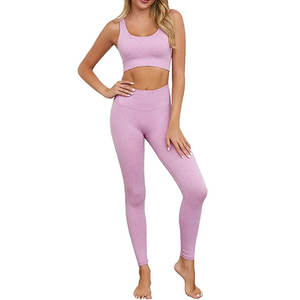 Meilleur ensemble de Yoga design personnalisé pour femme ensemble de Yoga à bas prix de nouvelle qualité ensemble de Yoga pour femmes de vente en ligne ensemble de Yoga sans couture - Product Image 4