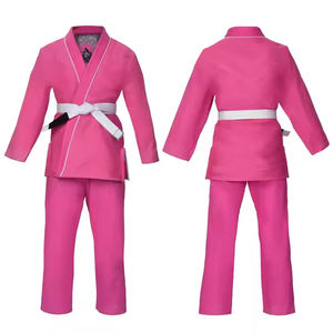 Uniforme de Kimono de Jiu Jitsu de Color gris para práctica de artes marciales de Material transpirable liso de alta calidad profesional de la mejor calidad - Product Image 5