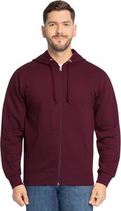 Sweat-shirts d'hiver pour hommes 100 % coton avec fermeture éclair, impression numérique, broderie et finition délavée, coupe ample - Product Image 4