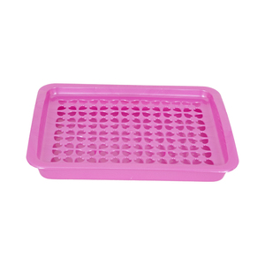 Bac de préparation rectangulaire en plastique à rebord haut pour cuisine, avec drain et rangement, idéal pour restaurant et usage domestique - Product Image 1