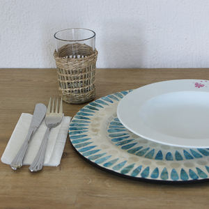 Plateau en bois plat unique le plus vendu plateau de service rond en nacre de taille personnalisée fabriqué à la main du Vietnam Occasions alimentaires - Product Image 6