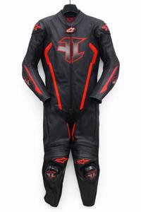 Combinaison de course de moto en cuir personnalisée, équipement de protection pour motard, combinaison de moto en cuir épais, prix compétitif, vêtements de course noirs - Product Image 4