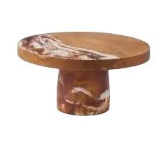 Caliente 2024 madera de acacia con esmalte impreso soporte de pastel de madera creativo moderno soporte de pastel y pasteles herramienta de cocina para hornear - Product Image 3