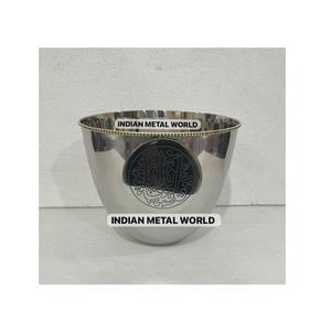 Bol de service à chocolat en métal doré Bol à dessert à chocolat en acier inoxydable martelé pour les événements de mariage et les occasions spatiales - Product Image 6