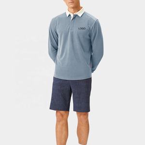 เสื้อโปโลผ้าฝ้าย100% สำหรับผู้ชายเสื้อโปโลแขนสั้นพิมพ์ซับลิเมชันออกแบบมาสำหรับฤดูร้อน - Product Image 4