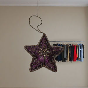 Ropa personalizada hecha a mano, bordado con cuentas, decoraciones colgantes, adornos colgantes de árbol populares para vacaciones, venta al por mayor - Product Image 3