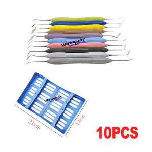 Ensemble d'instruments de remplissage en résine composite orthodontique 10/Pcs Professional LM Style Hand Plugger Tools Dental High and Autoclavable - Product Image 2