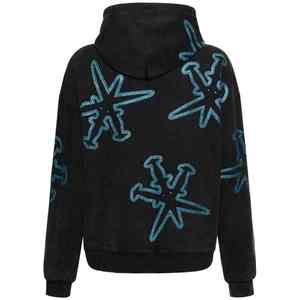 Pull à capuche pour hommes 100% coton à manches longues doublé polaire Logo personnalisé coupe confortable Style Streetwear OEM ODM - Product Image 2