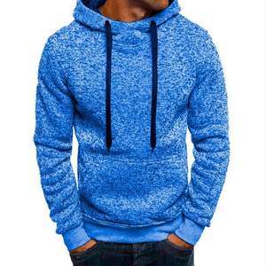 Superbe couleur de qualité supérieure à la mode pour hommes à manches longues pull à capuche Logo personnalisé respirant pull 100% coton hommes hiver - Product Image 1