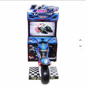 Console de jeu vidéo de course à monnayeur avec moto, panneau en plastique anglais, LED, 2 joueurs, USB - Product Image 4