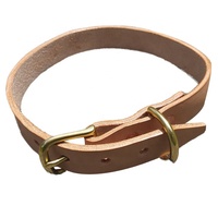 Collier de chien personnalisé de luxe en cuir véritable bleu solide avec rembourrage souple pour petits chiens de taille moyenne collier pour animaux de compagnie personnalisé