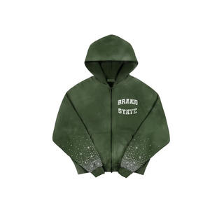 Dernière conception personnalisée Meilleure vente Sweat-shirt pull-over surdimensionné pour hommes Sweat à capuche brodé de style de rue - Product Image 1