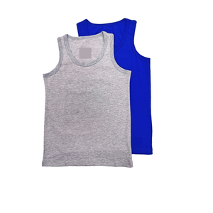 Camiseta sin Mangas para Niños, 100% Algodón, Cuello Redondo, Color Personalizado, Hecha en Bangladesh, Nueva Moda Infantil en Venta - Product Image 3