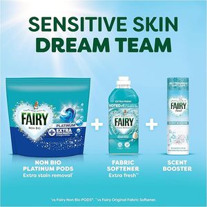 Cápsulas de Detergente Líquido para Lavandería Fairy Non-Bio Platinum, 120 Lavados (60 x 2) - Product Image 6