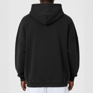 OEM Manufacturers Custom Unisex 100% Cotton Zip <b>Black</b> Hoodies Men High Quality Oversized Baggy Embroidered Winter <b>Sweatshirts</b> - Product Image 6