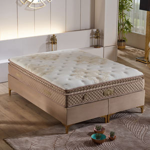 Elegante juego de cama de madera elegante para King Queen Twin Tamaños individuales con sistema otomano hidráulico Cama de pared Mesita de noche Base de cabecero - Product Image 4