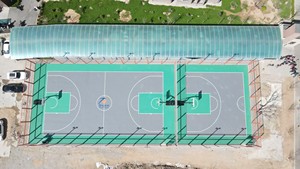 Enlio Unique SES FIBA <strong>3x3</strong> Certified Interlocking Sports <strong>Tiles</strong> - Professional Outdoor Basketball Court Flooring Shock-Absorbing - Product Image 4