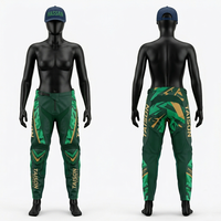 Pantalon de motocross pour femme, tissu extensible premium en polyester et élasthanne, design à panneaux rose et turquoise, logo personnalisé par sublimation, pantalon de moto