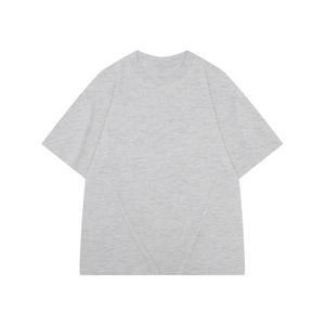 เสื้อยืดผู้ชายแขนสั้นผ้าคอตตอนแท้ของผู้ชายเสื้อแบบหนาสองชั้นขนาดใหญ่แบบยุโรปขนาด280กรัมออกแบบโลโก้ได้ตามที่ต้องการ - Product Image 6