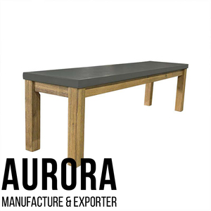 Juego de mesa de comedor moderno y decorativo de fábrica de Vietnam, muebles de exterior de hormigón reforzado con fibra de vidrio, precio competitivo - Product Image 4