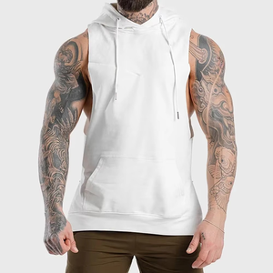 High Performance Gym Workouts Outdoor Training Running Sports Compression Tank Top Hoodie - Product Image 1