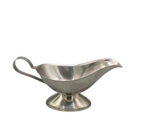 Vajilla chapada en plata vintage, salsera de acero inoxidable, accesorio de cocina para el hogar de la India - Product Image 5