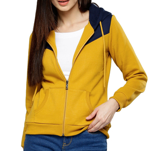 Nuevas llegadas estilo sudaderas con capucha mujer cremallera completa Sudadera con capucha mujer casual sudaderas nuevo estilo ropa personalizada - Product Image 1