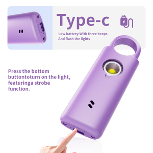 Allarme di <span class=keywords><strong>Sicurezza</strong></span> Portachiavi per le Festività, Accessorio da Viaggio per Autodifesa Personale, Allarme con Sirena Forte e Luce Lampeggiante, Regalo - Product Image 2