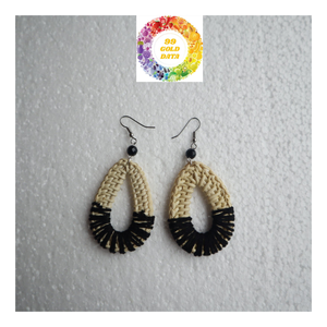 Boho <b>Tassel</b> Drop <b>Earrings</b> Handmade Bamboo Rattan Straw Wooden Weaving Jewelry Gift for Women Trendy Casual Style - Product Image 4